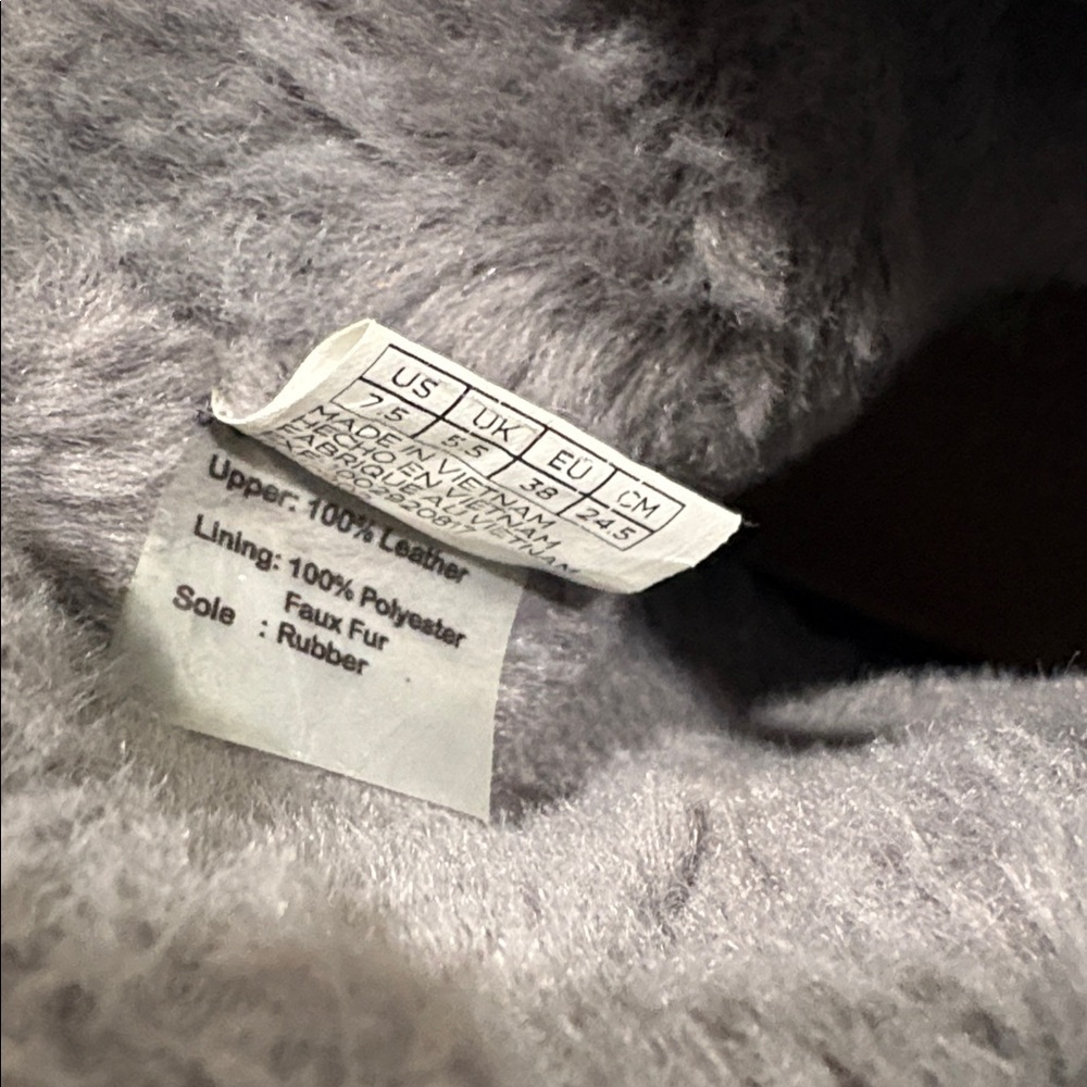 TOMS Alpine grey faux fur boots 7.5 - Picture 8 of 8